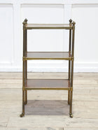 A 19th Century Brass & Walnut Etagere