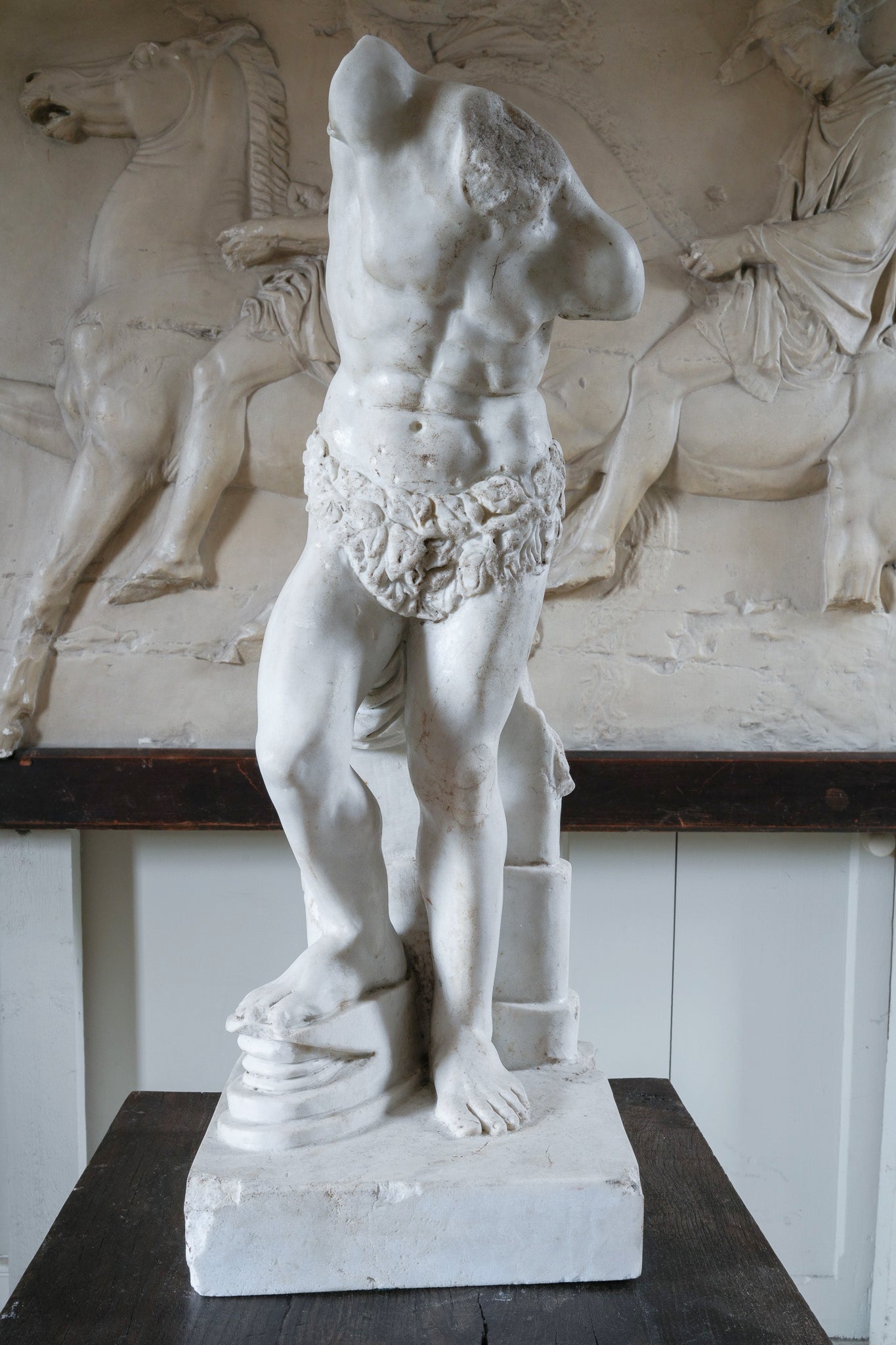 A Standing Male Marble Figure