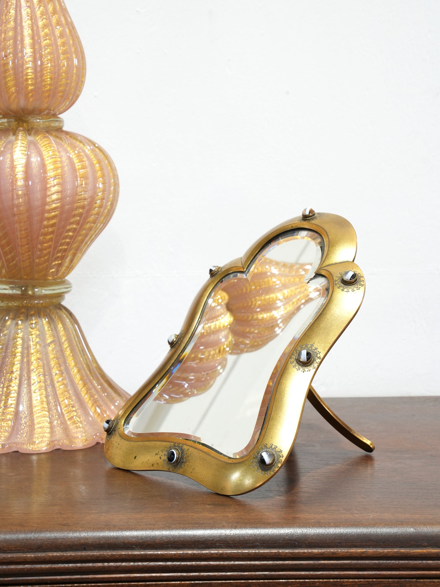 A 19th Century Brass Dressing Table Mirror Drew Pritchard Ltd