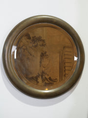 A Brass Framed Mirror