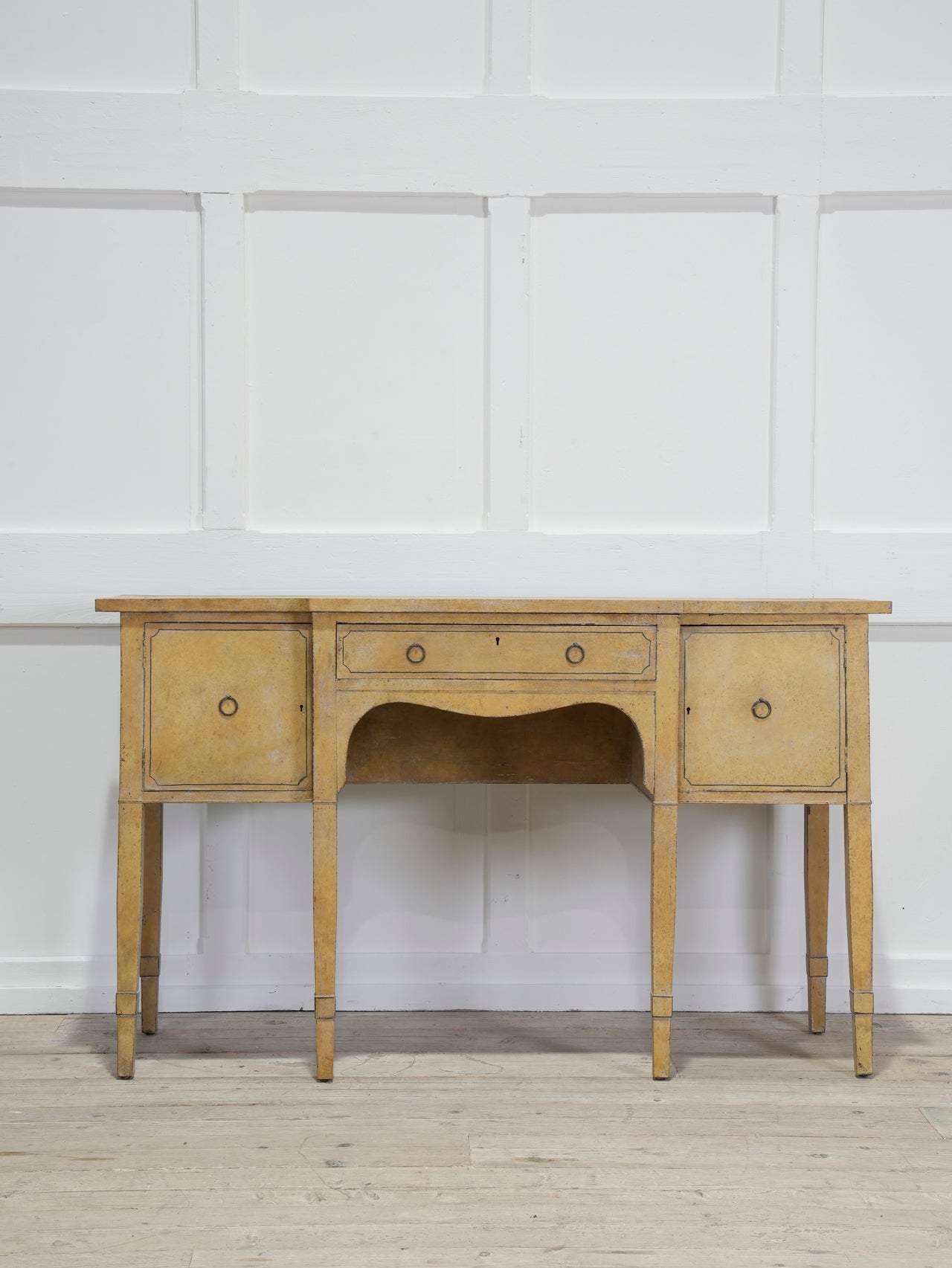 A Late Regency Painted Console Sideboard Table