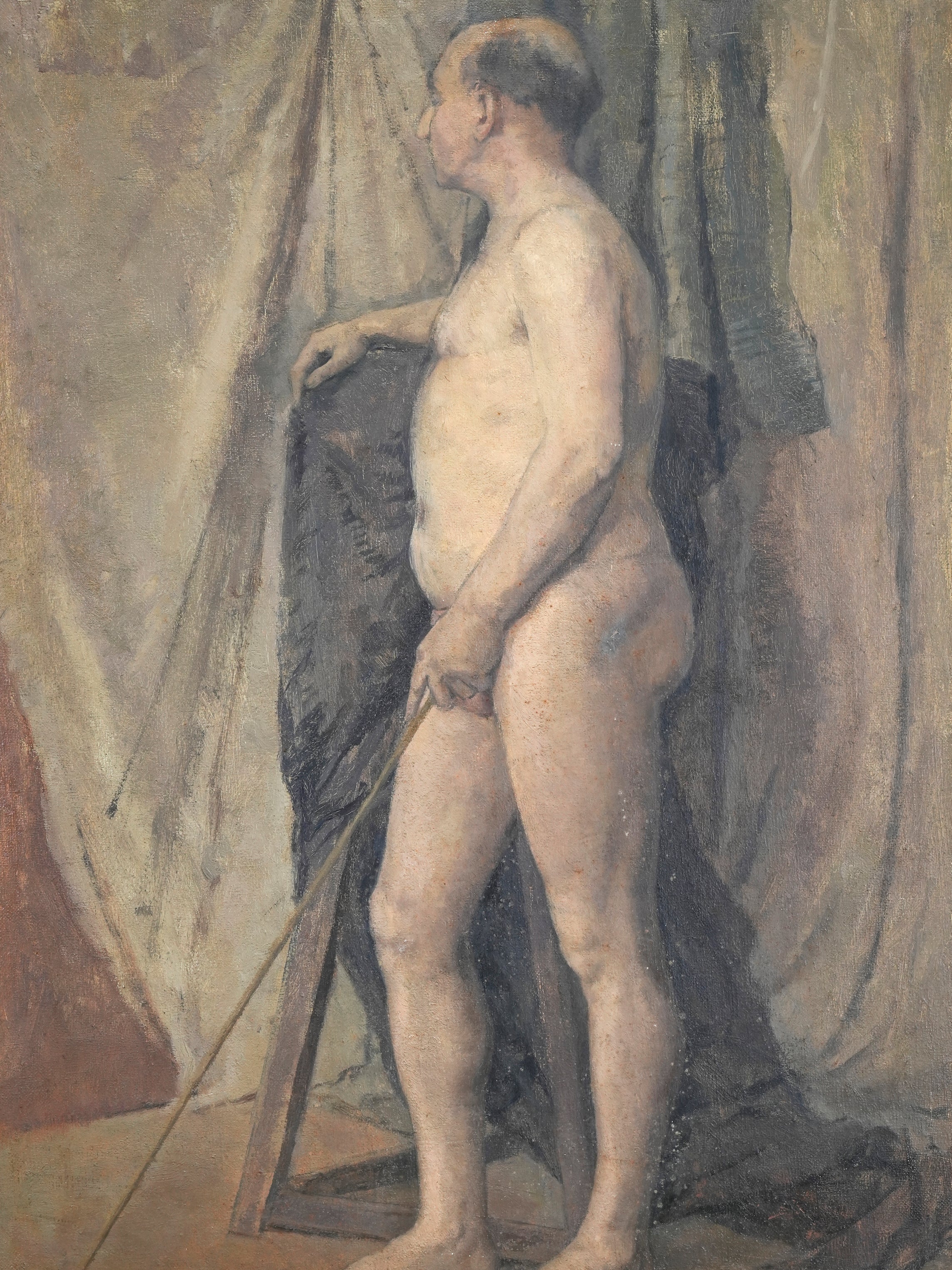 A Standing Male Nude Study