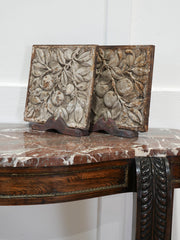 A Pair of 19th Century Cast Iron Fruit Branch Plaques