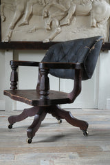 An Oversized 19th Century Desk Chair