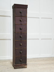 A Tall George III Painted Cabinet