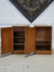 A Pair of Eastern European Military Bedside Cabinets