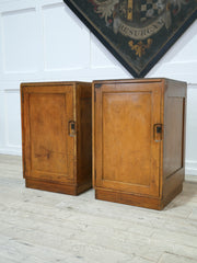 A Pair of Eastern European Military Bedside Cabinets