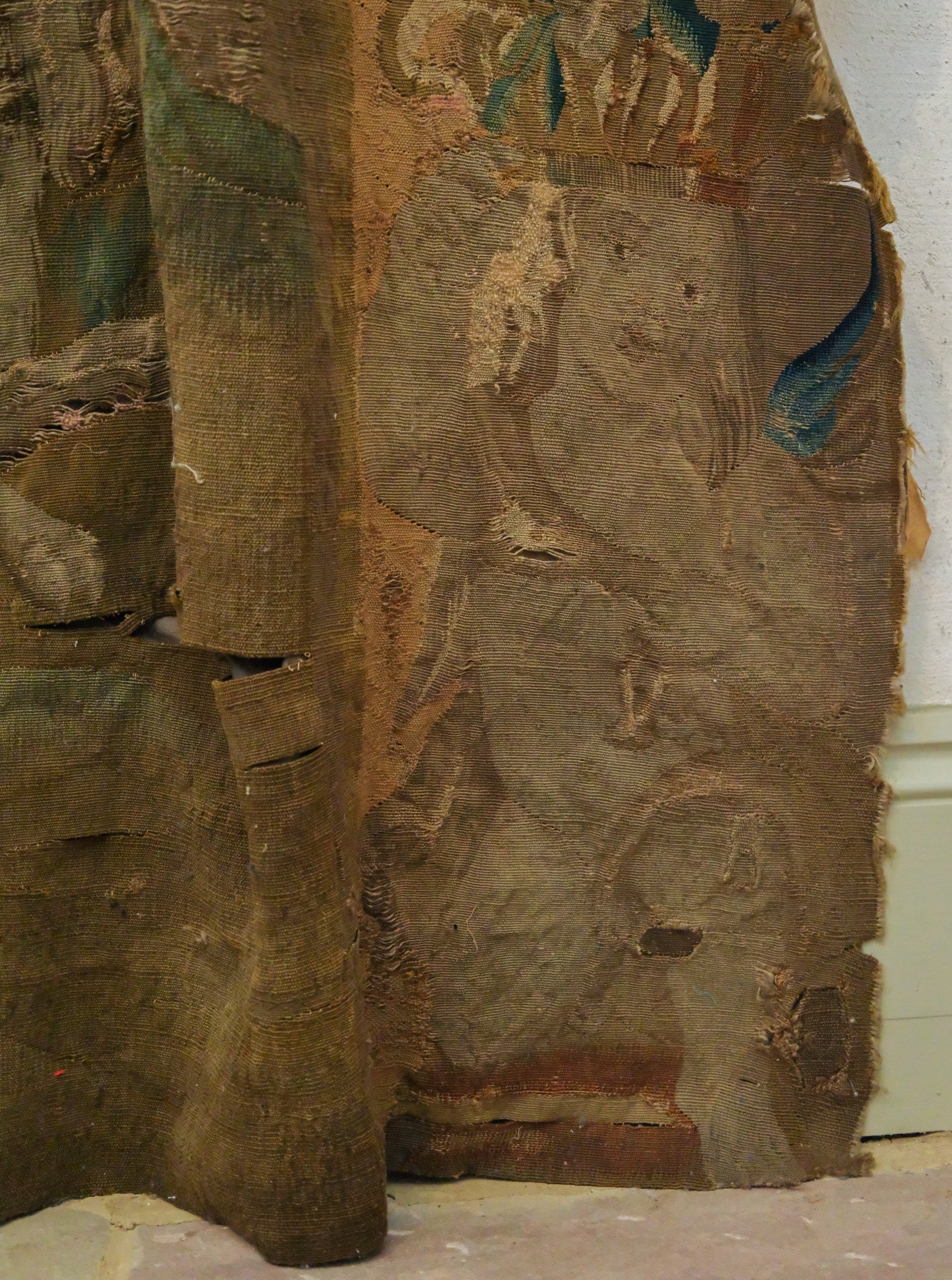 A Fragmentary 17th Century Flemish Tapestry