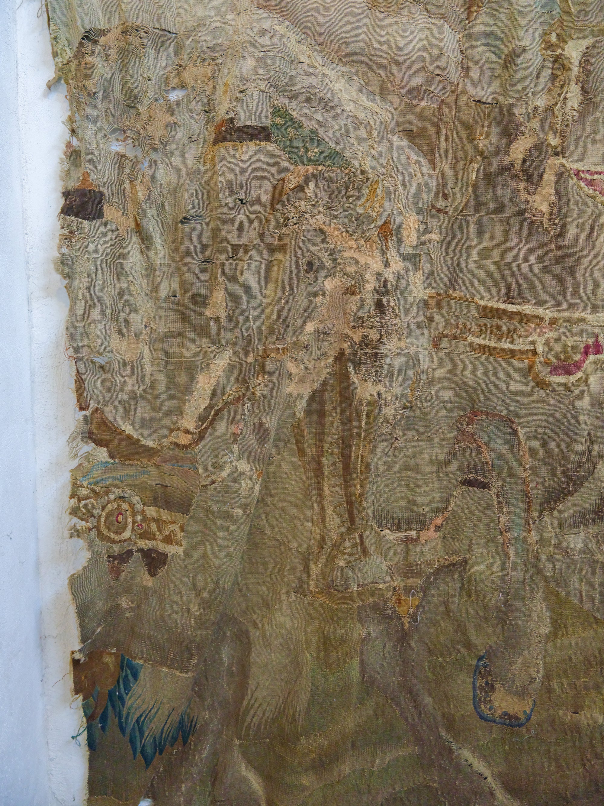 A Fragmentary 17th Century Flemish Tapestry