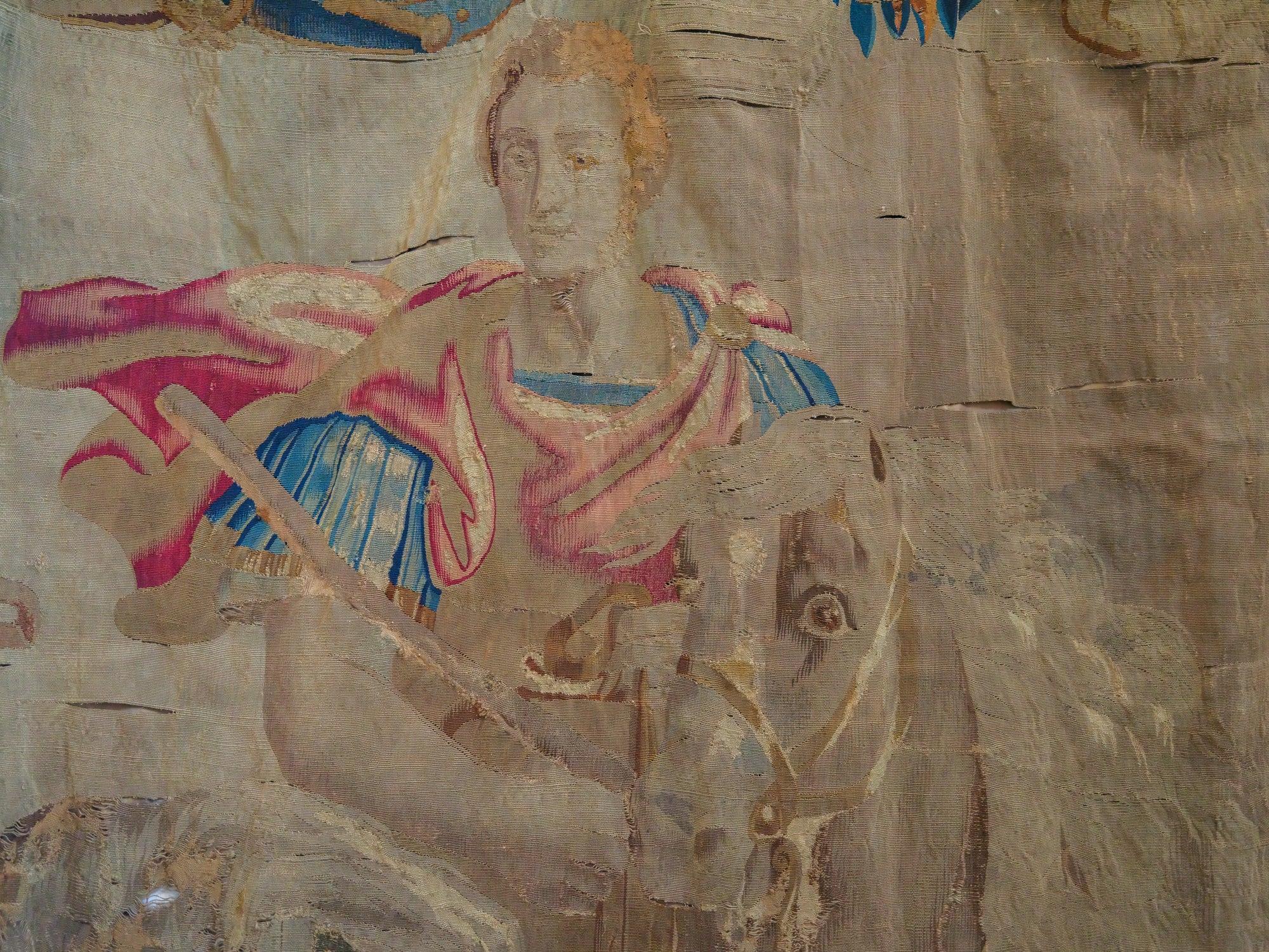 A Fragmentary 17th Century Flemish Tapestry