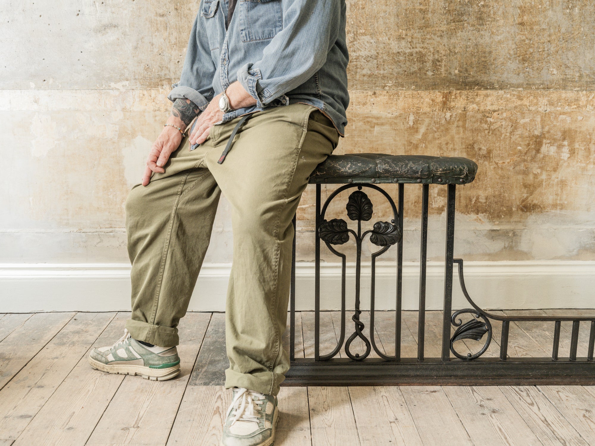 A 19th Century Wrought Iron Club Fender