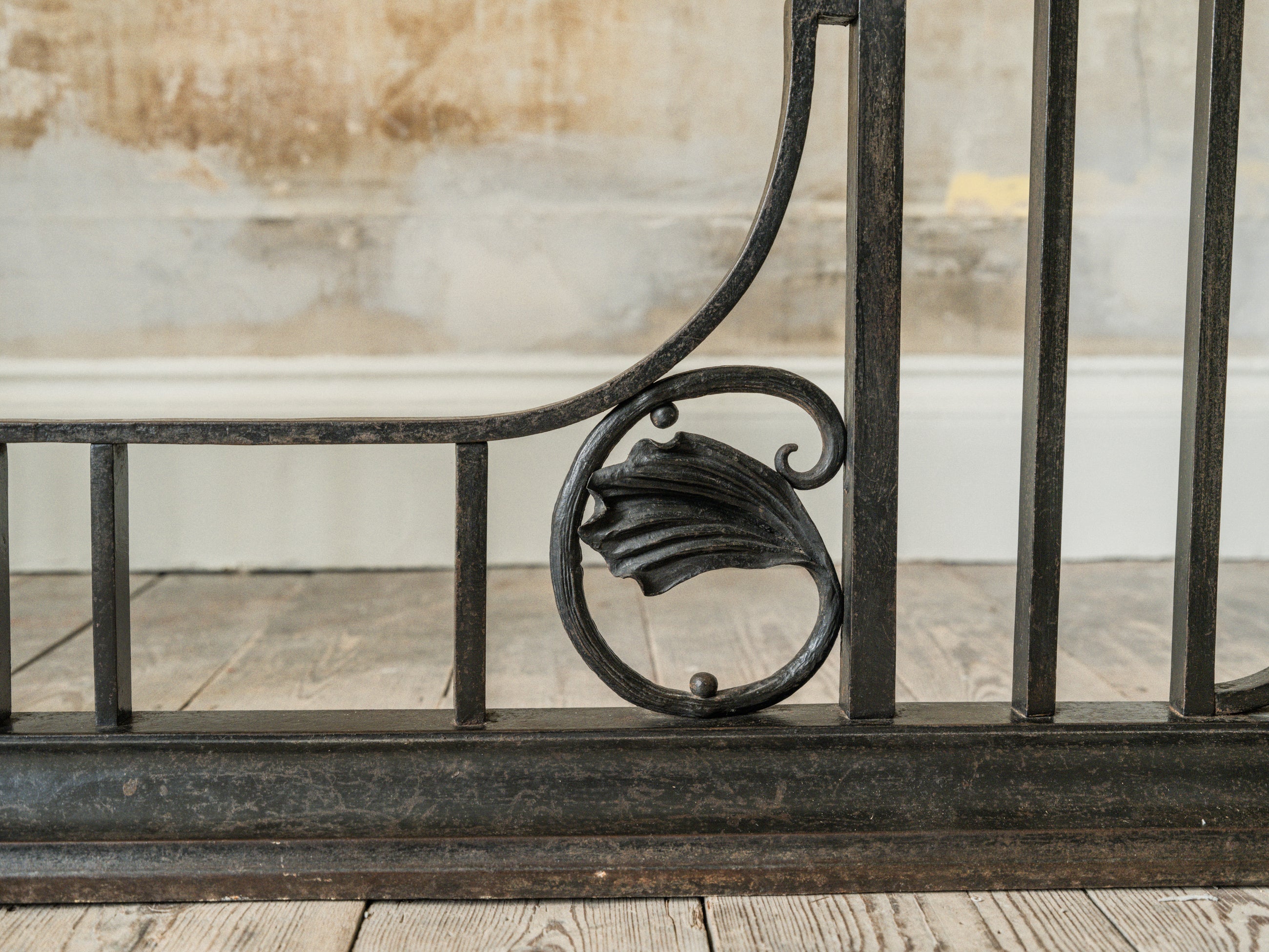 A 19th Century Wrought Iron Club Fender