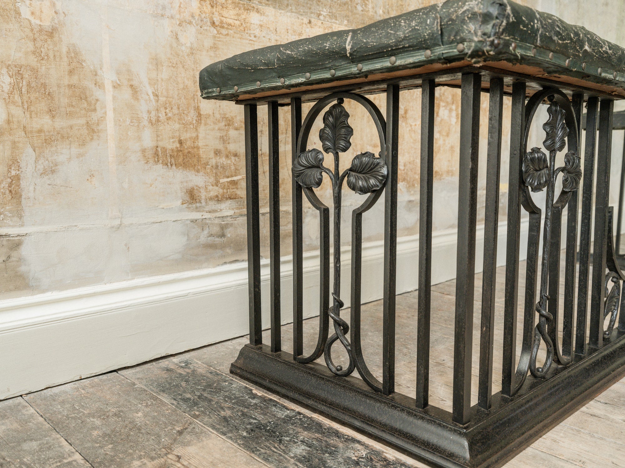 A 19th Century Wrought Iron Club Fender