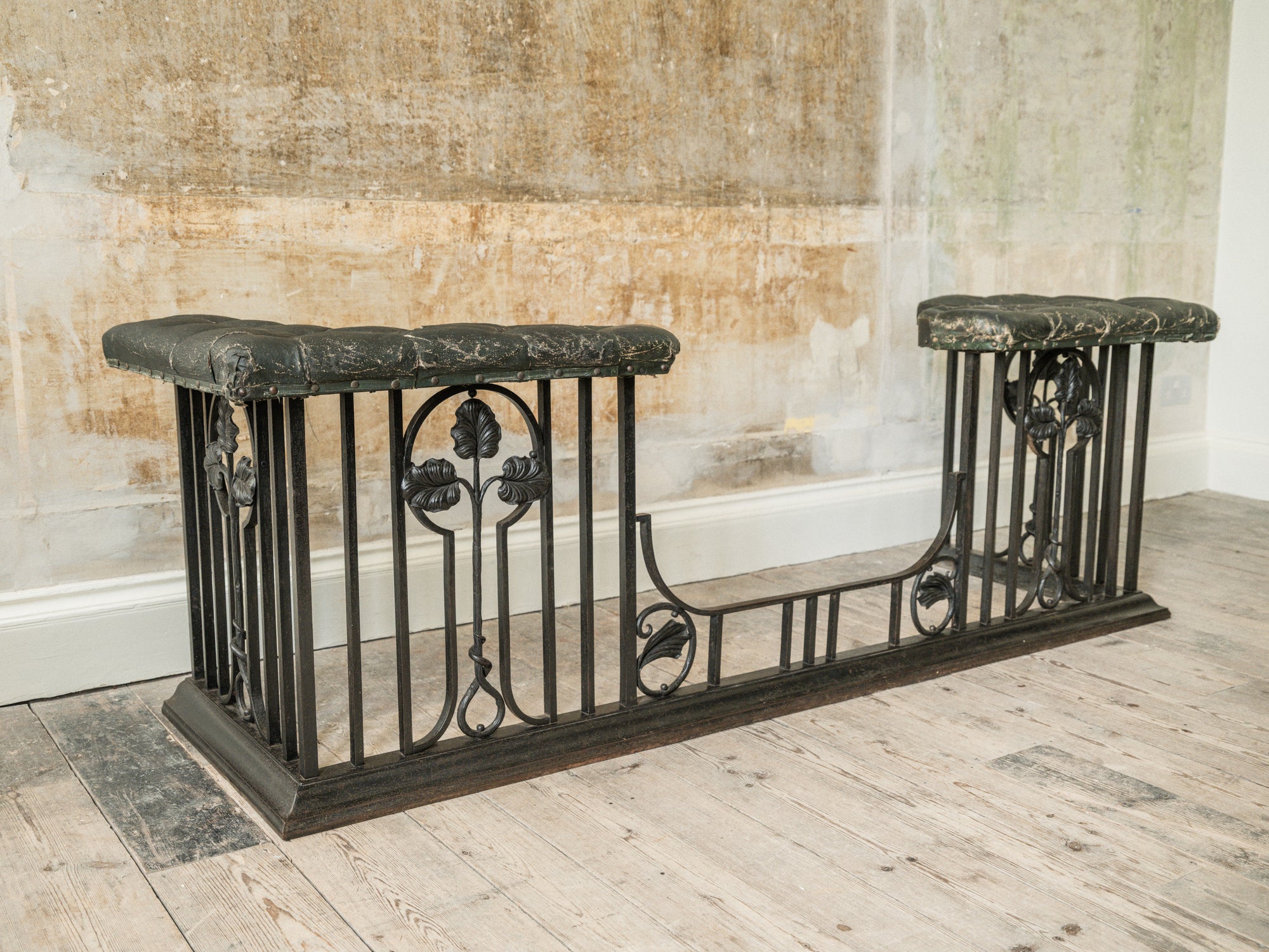 A 19th Century Wrought Iron Club Fender