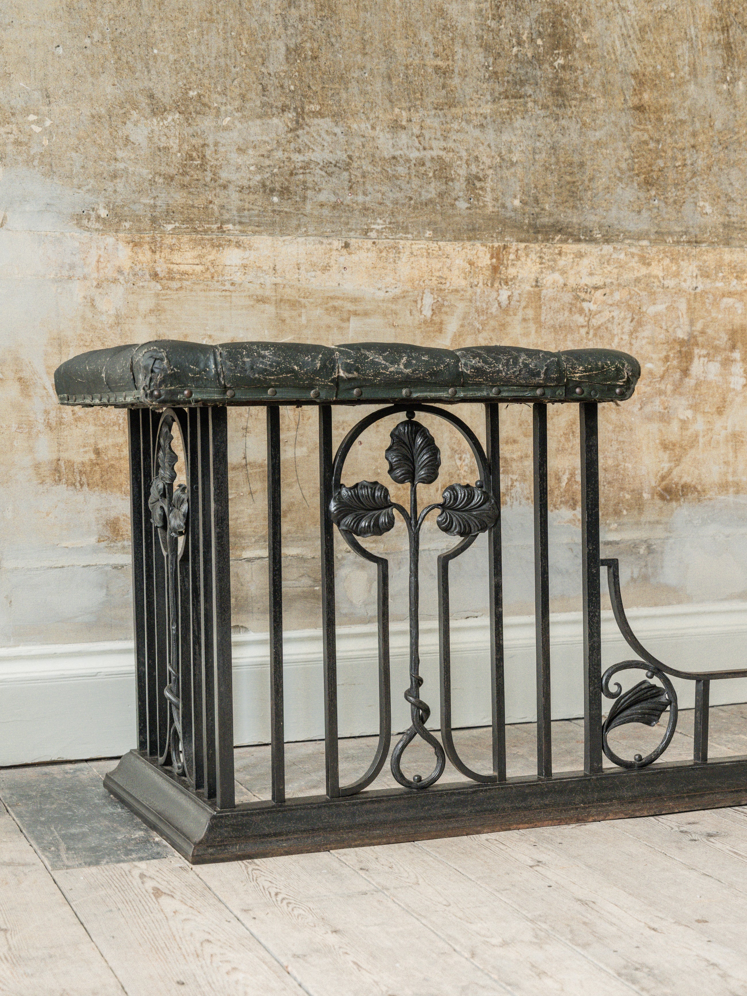 A 19th Century Wrought Iron Club Fender