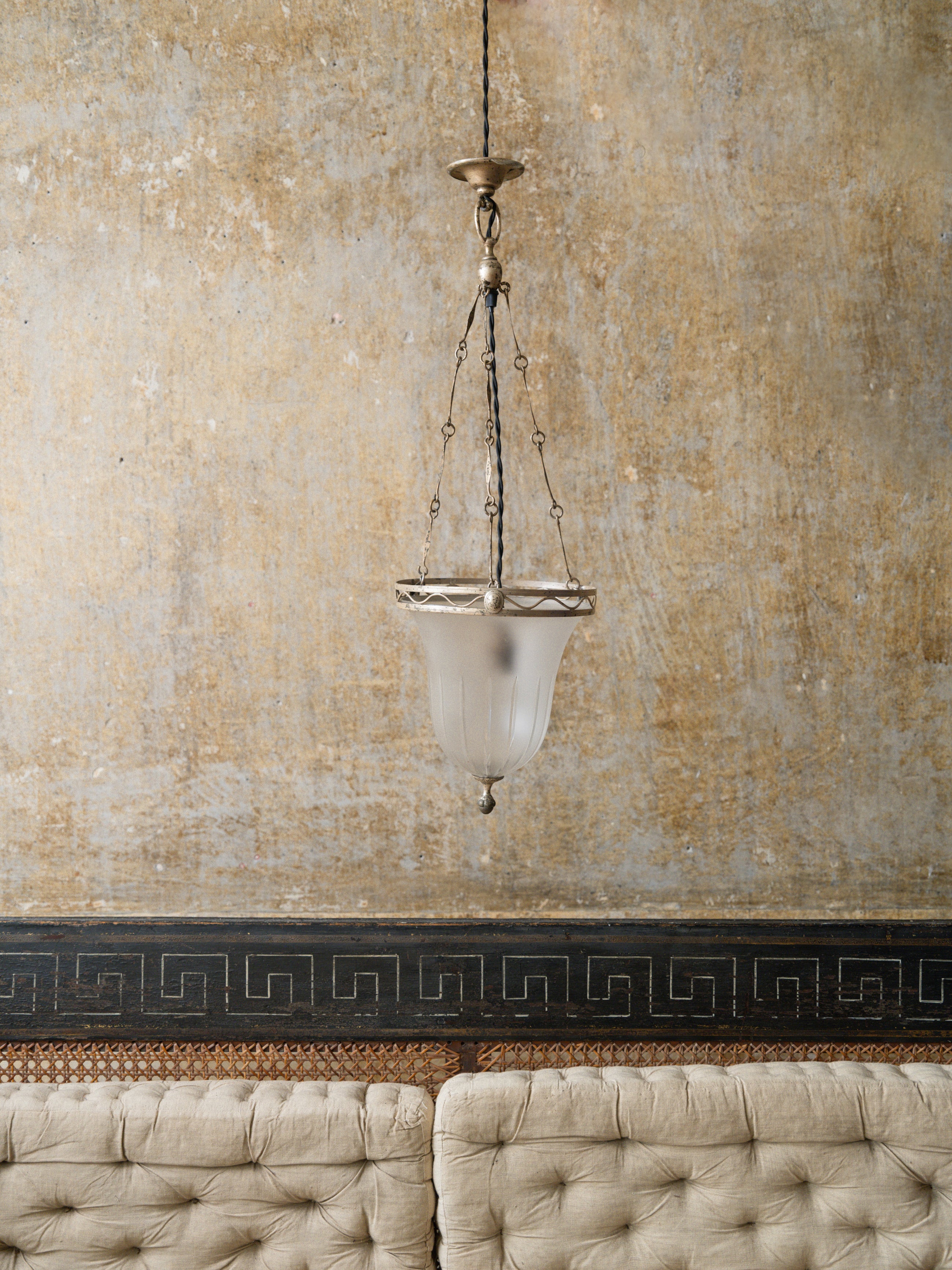 Etched Glass Lantern