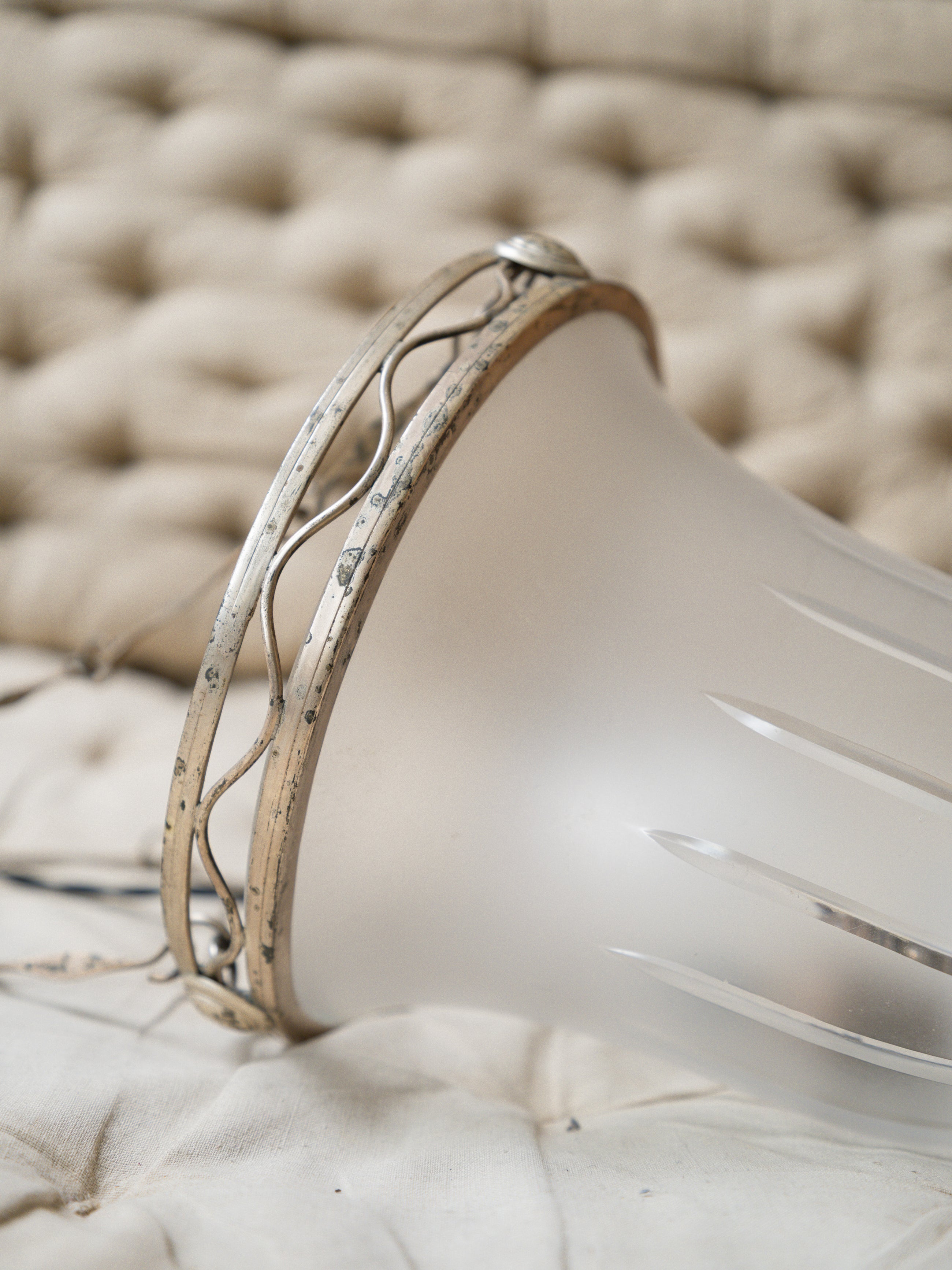 Etched Glass Lantern