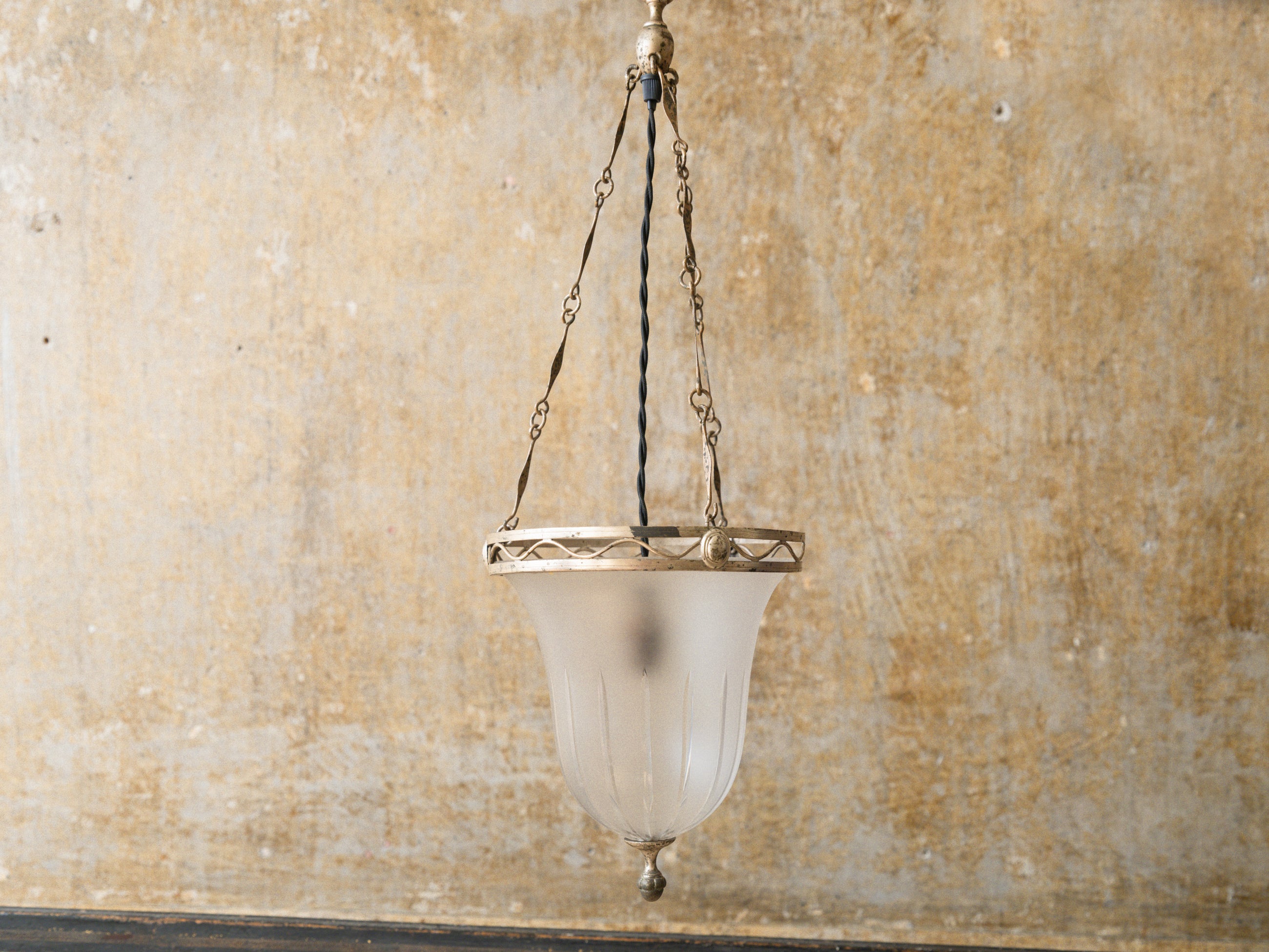 Etched Glass Lantern