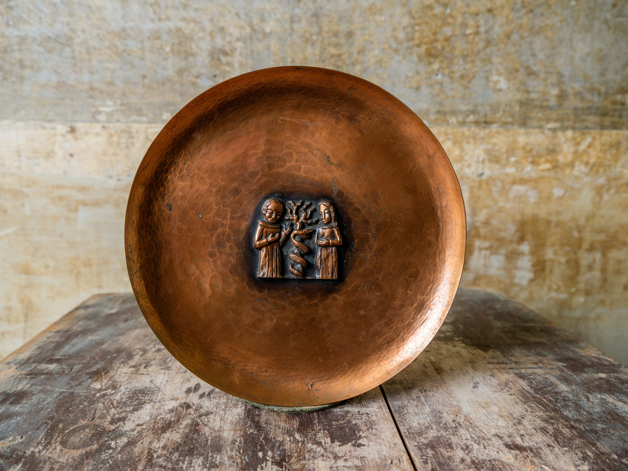 A Magrit Tevan Copper Dish