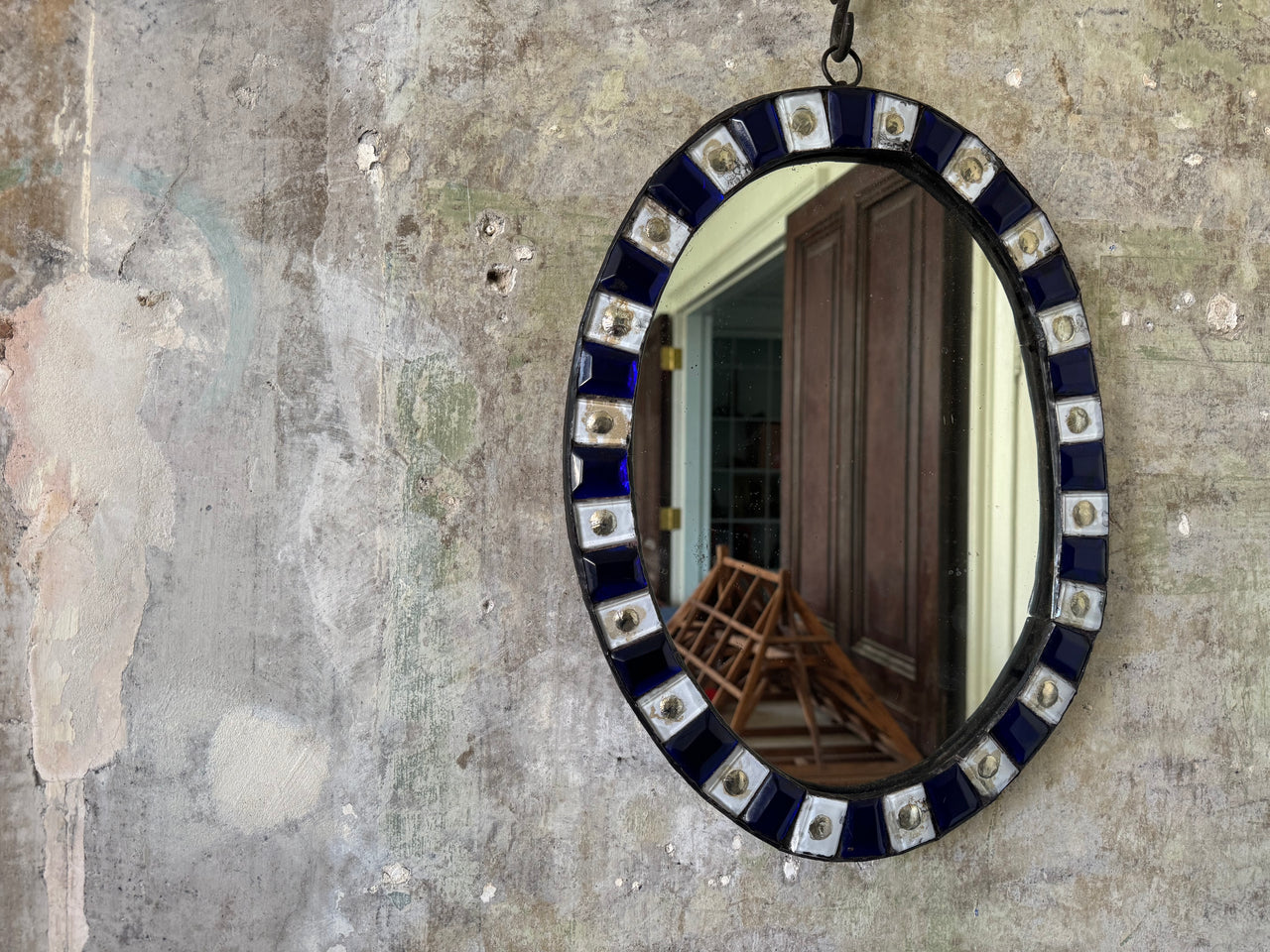 A 19th Century Irish All Glass Mirror
