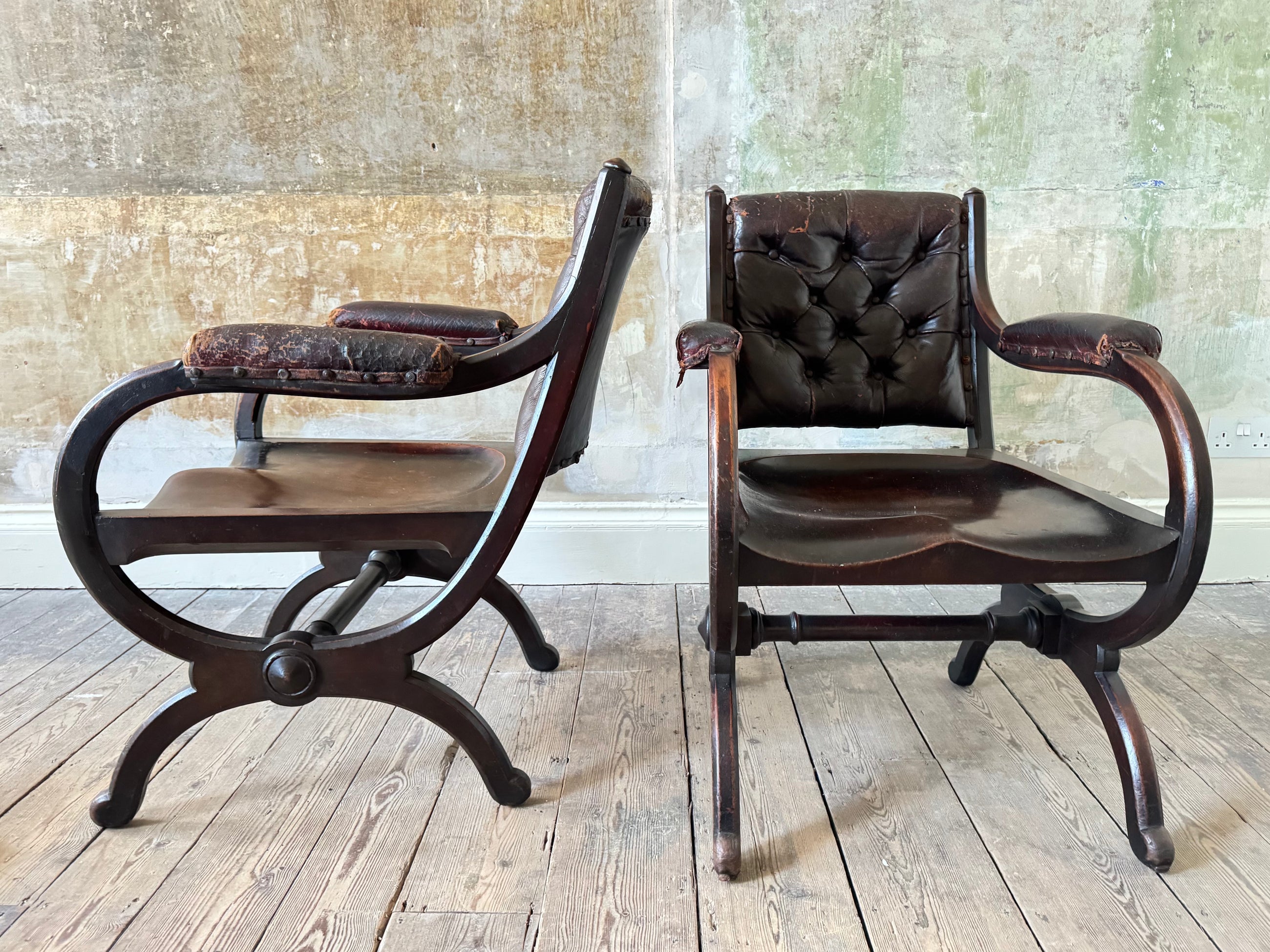 A Pair of Reformed Gothic Armchairs