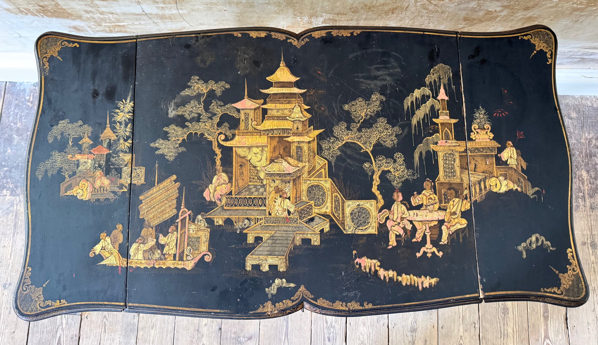A 19th Century Chinoiserie Pembroke Table