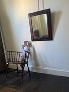 19th Century Tortoise Shell Ripple Framed Mirror
