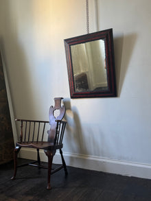 19th Century Tortoise Shell Ripple Framed Mirror