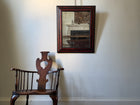 19th Century Tortoise Shell Ripple Framed Mirror