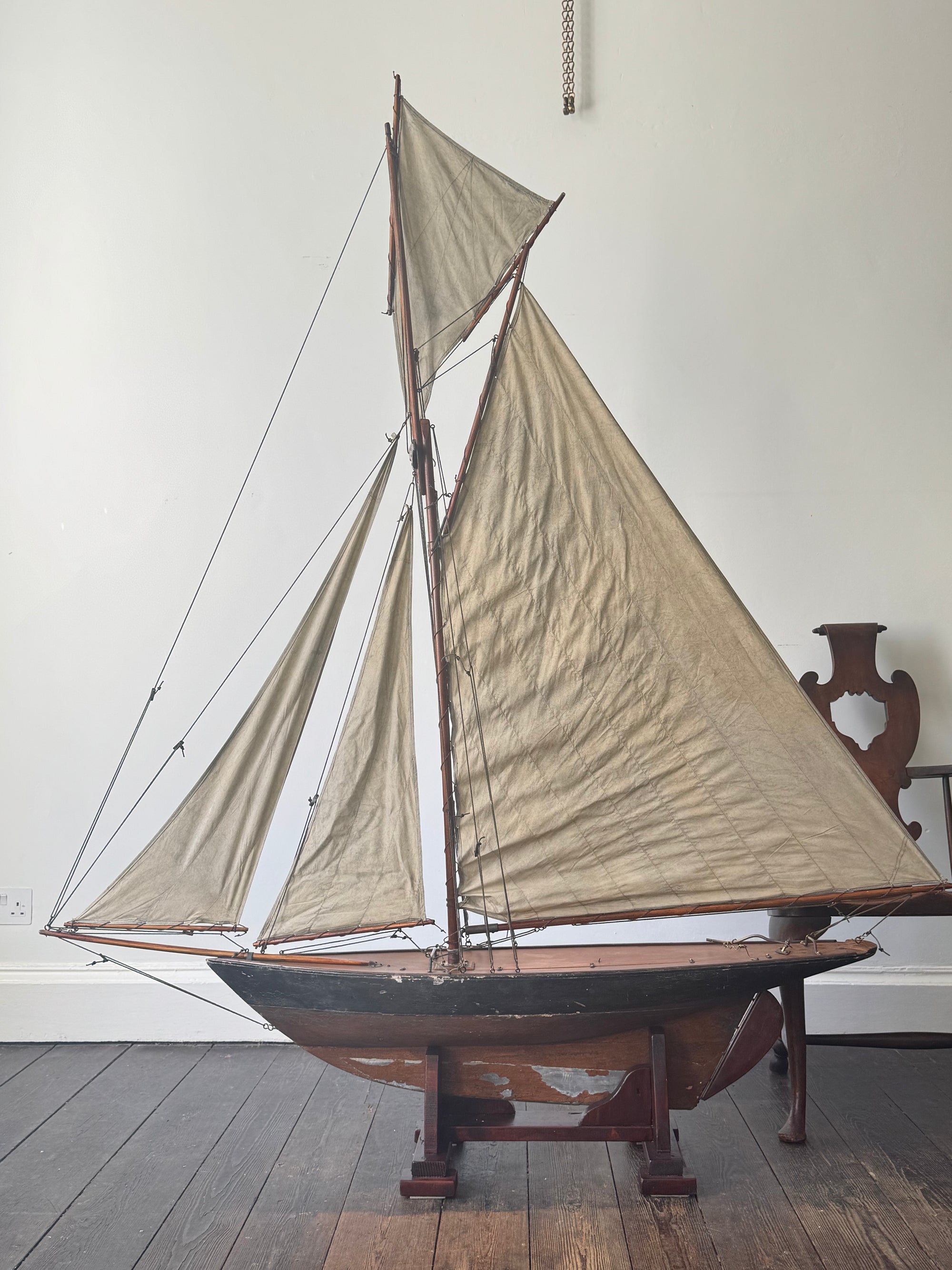 Stevens Model Dock Yard Racing Pond Yacht