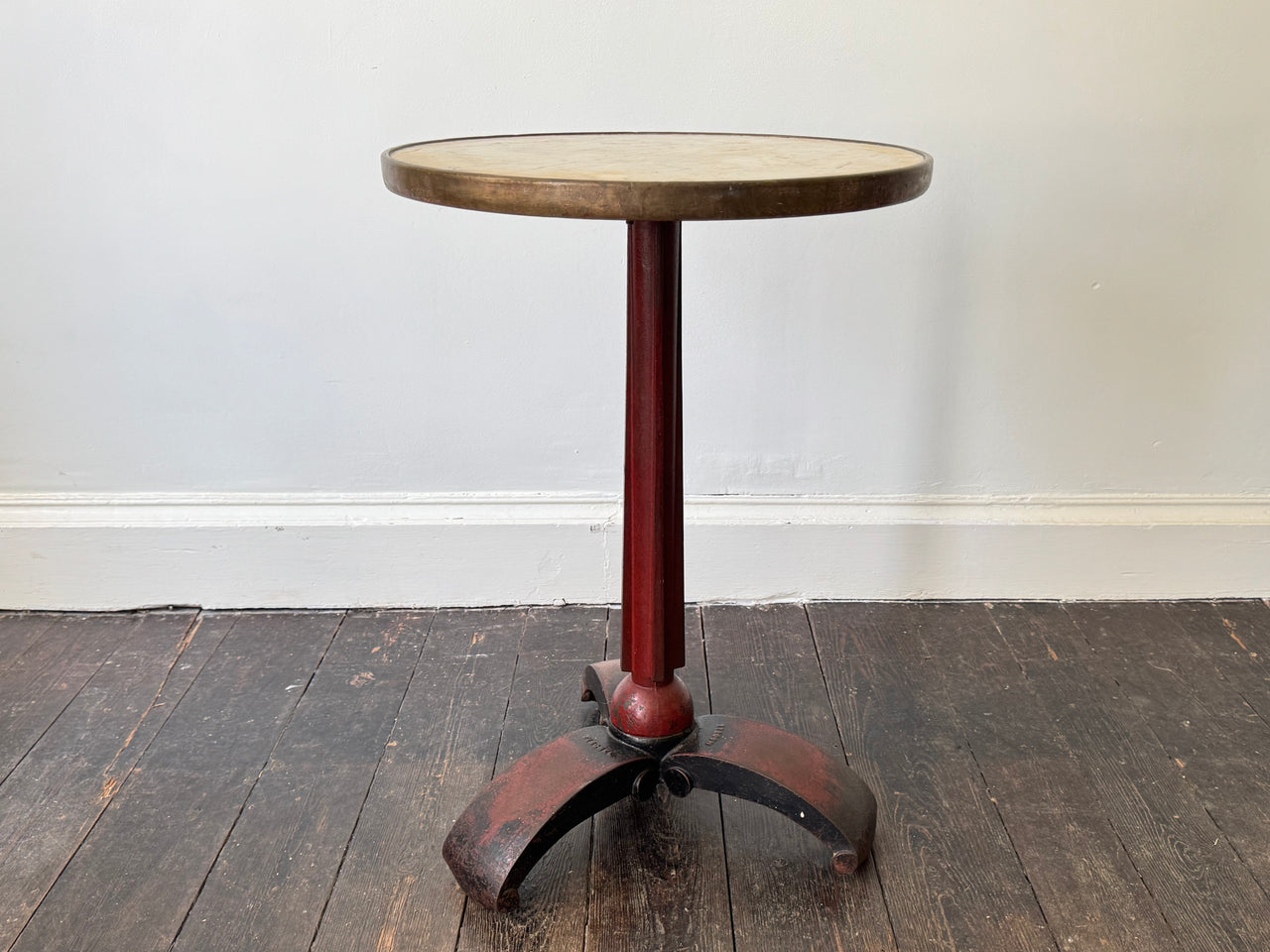 A Cast Iron & Marble Table by Fishcel