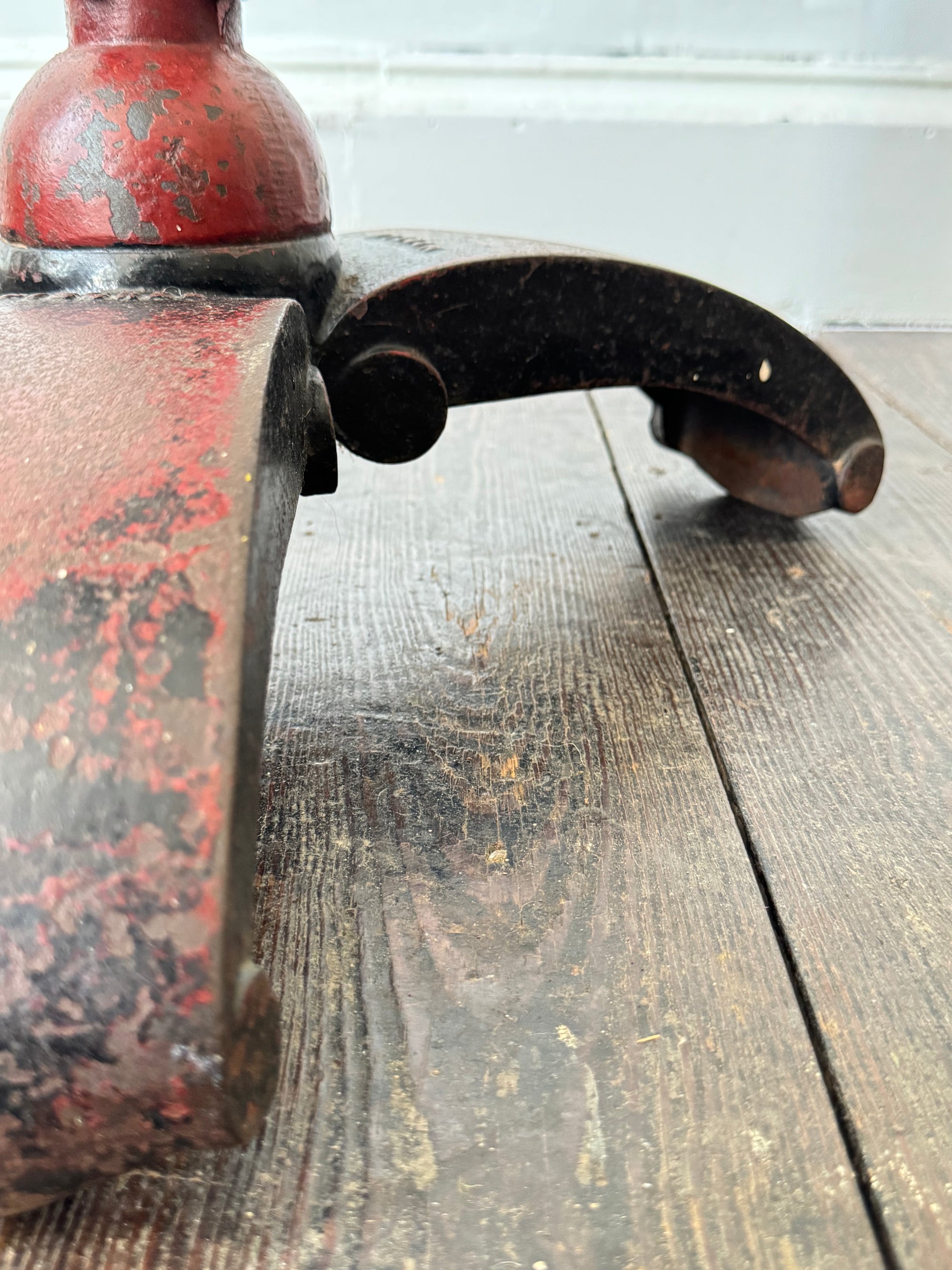 A Cast Iron & Marble Table by Fishcel