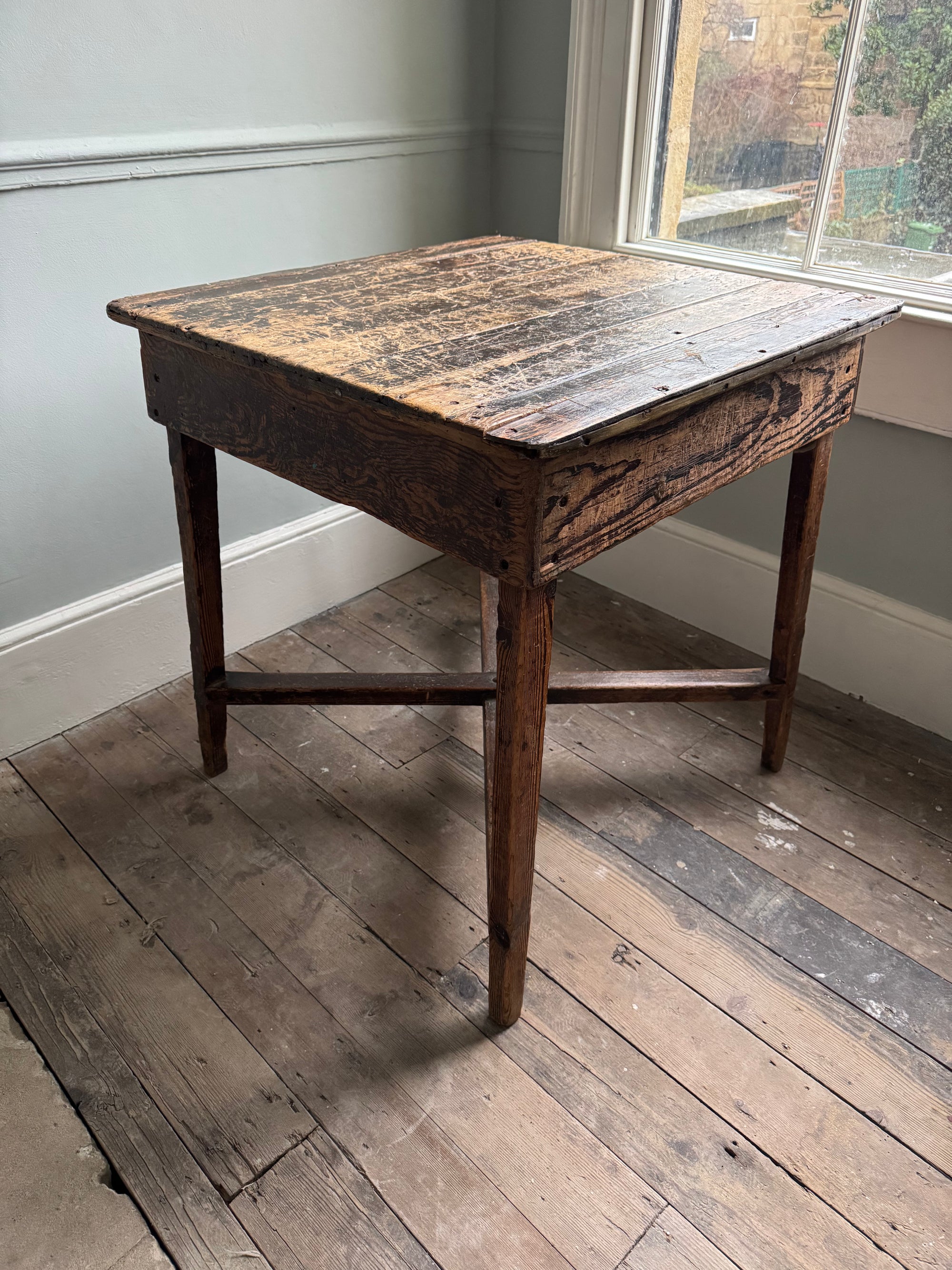 A Pair of 19th Century Scrubbed Pine Work Tables