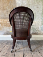 A Regency Mahogany Bergere Armchair Attributed to George Bullock