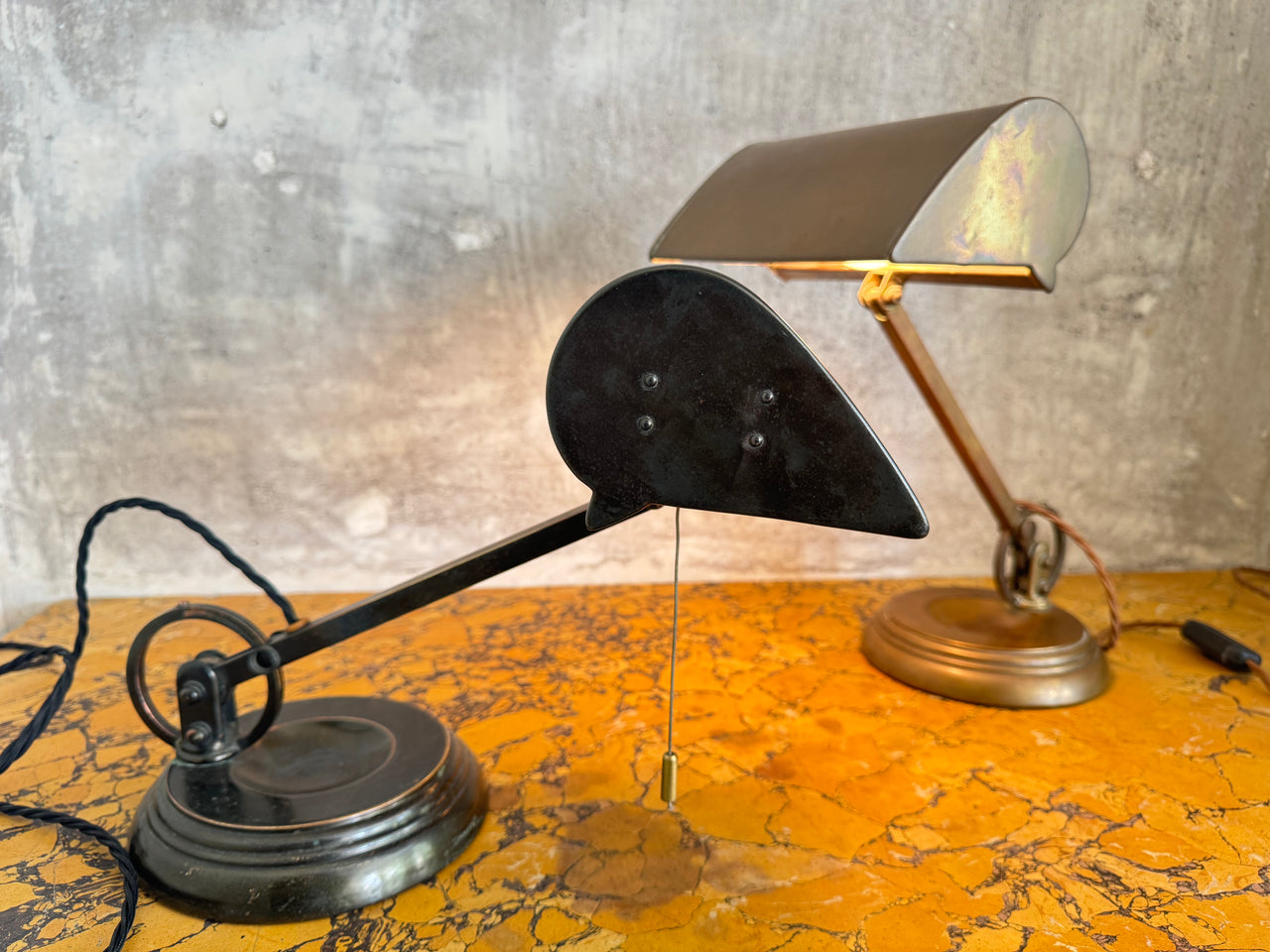 Two 1930s Desk Lights