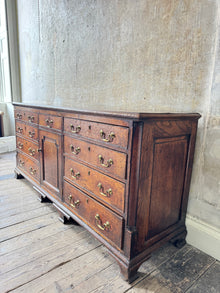 A George III Oak Dresser Base