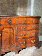 A George III Oak Dresser Base