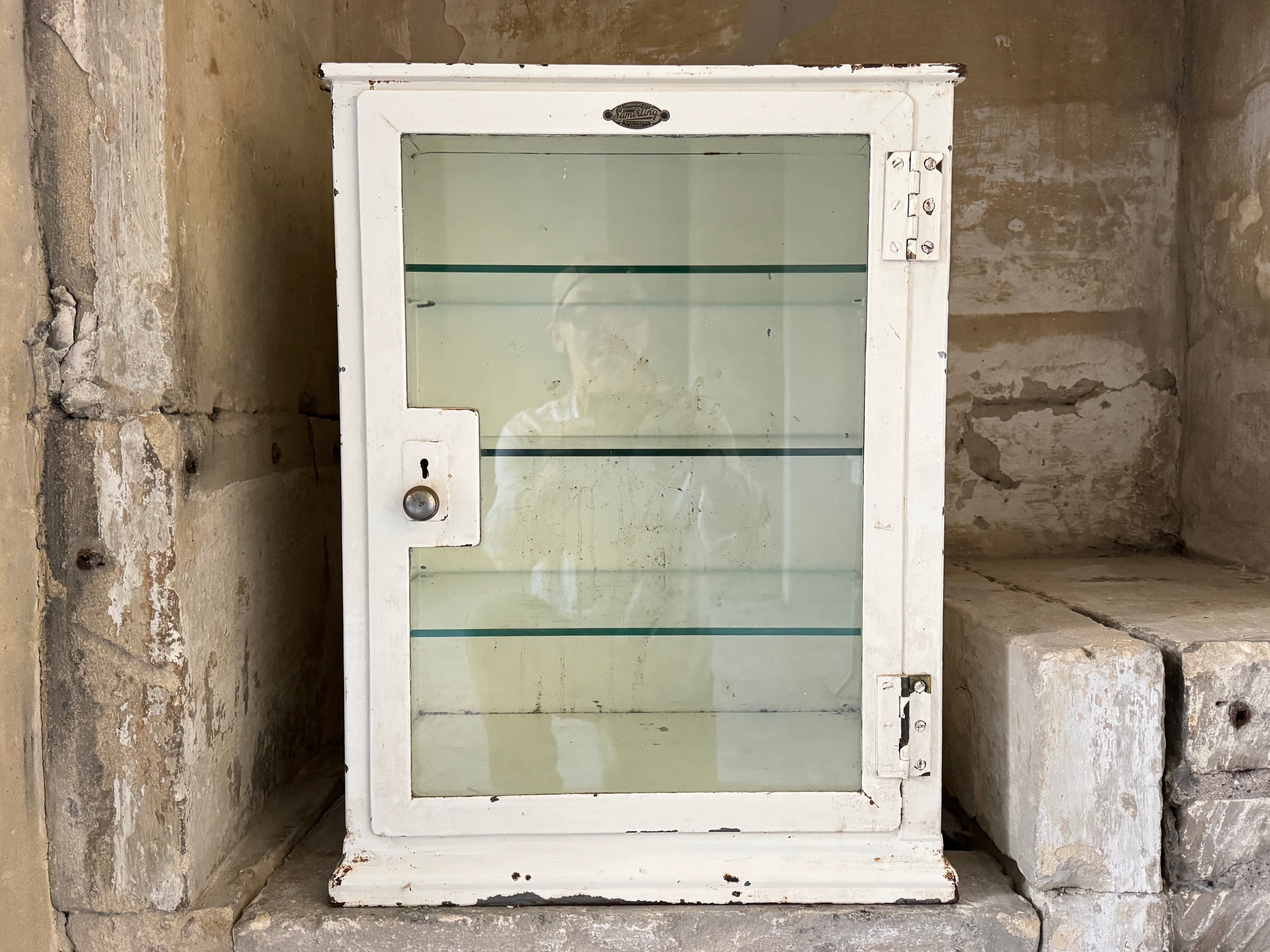 1930s Medical Wall Cabinet