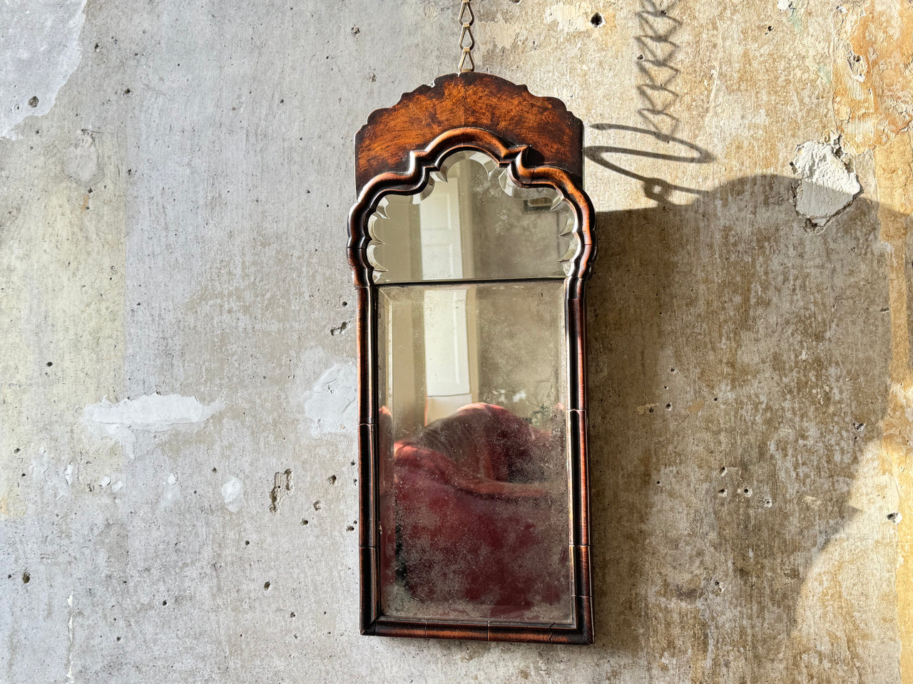 A George I Split Plate Mirror