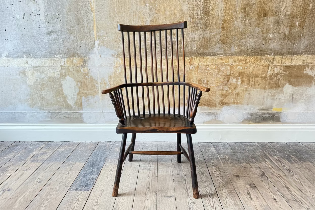 Late 18th Century Vernacular Comb Back Windsor