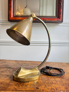 A 1930s Brass Desk light