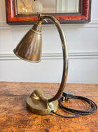 A 1930s Brass Desk light