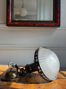 Belgian Holophane Pendant Light