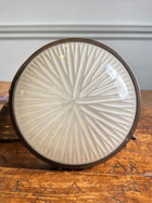 A French Holophane Pendant Light