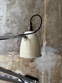 A Cream & Black H & H Desk Light
