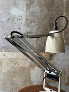 A Cream & Black H & H Desk Light
