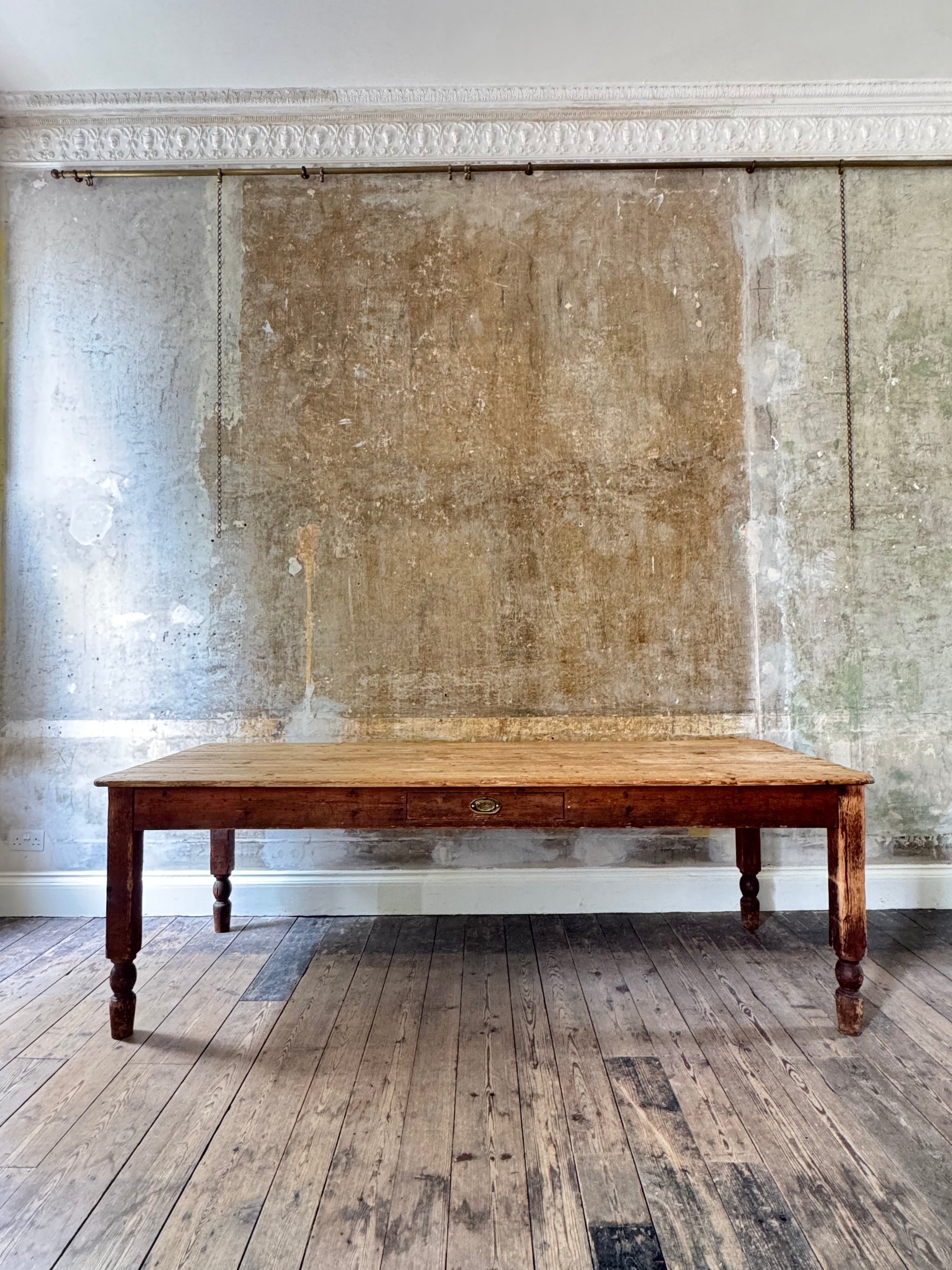A 19th Century Scottish Pine Kitchen Table