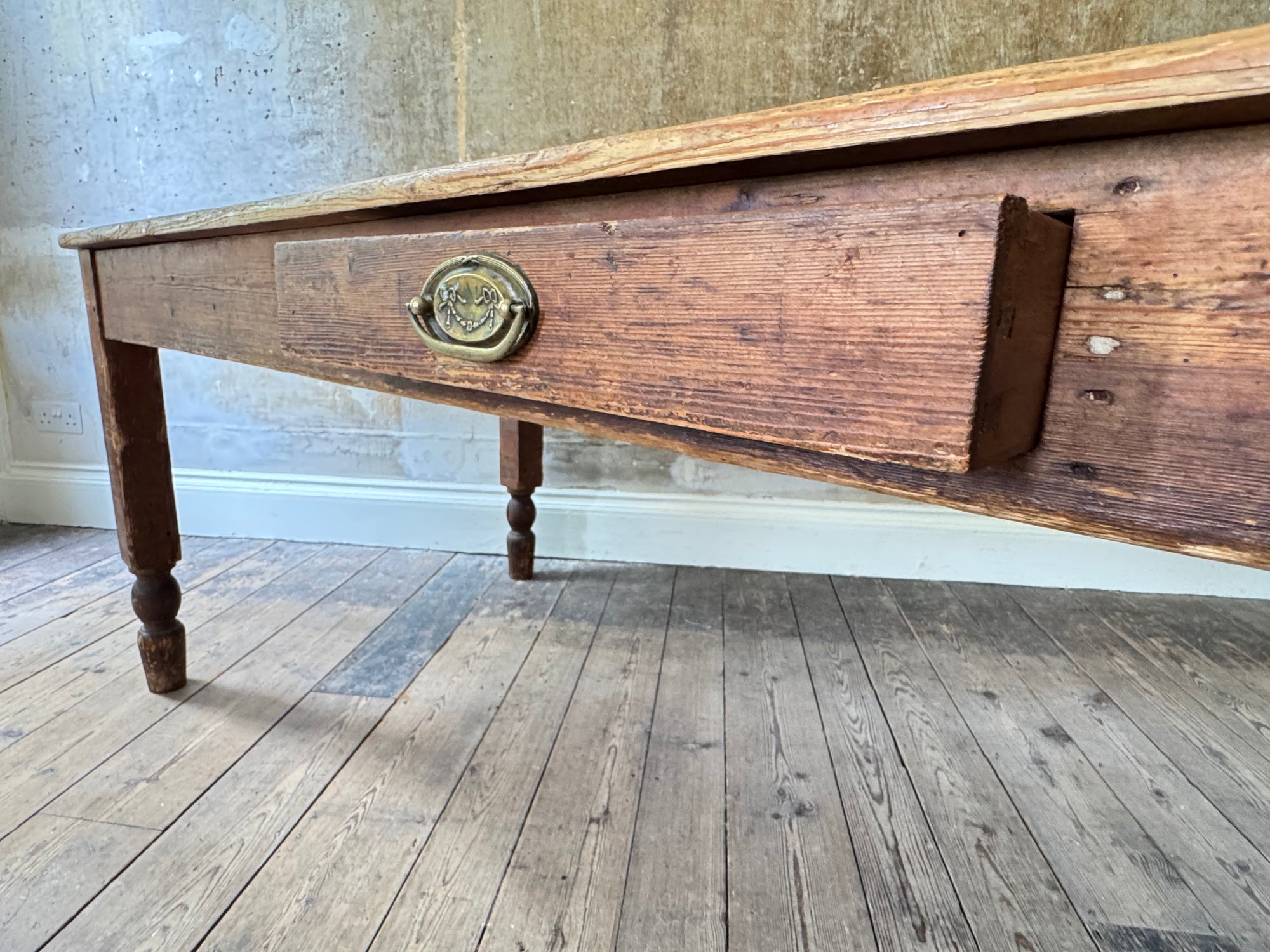 A 19th Century Scottish Pine Kitchen Table