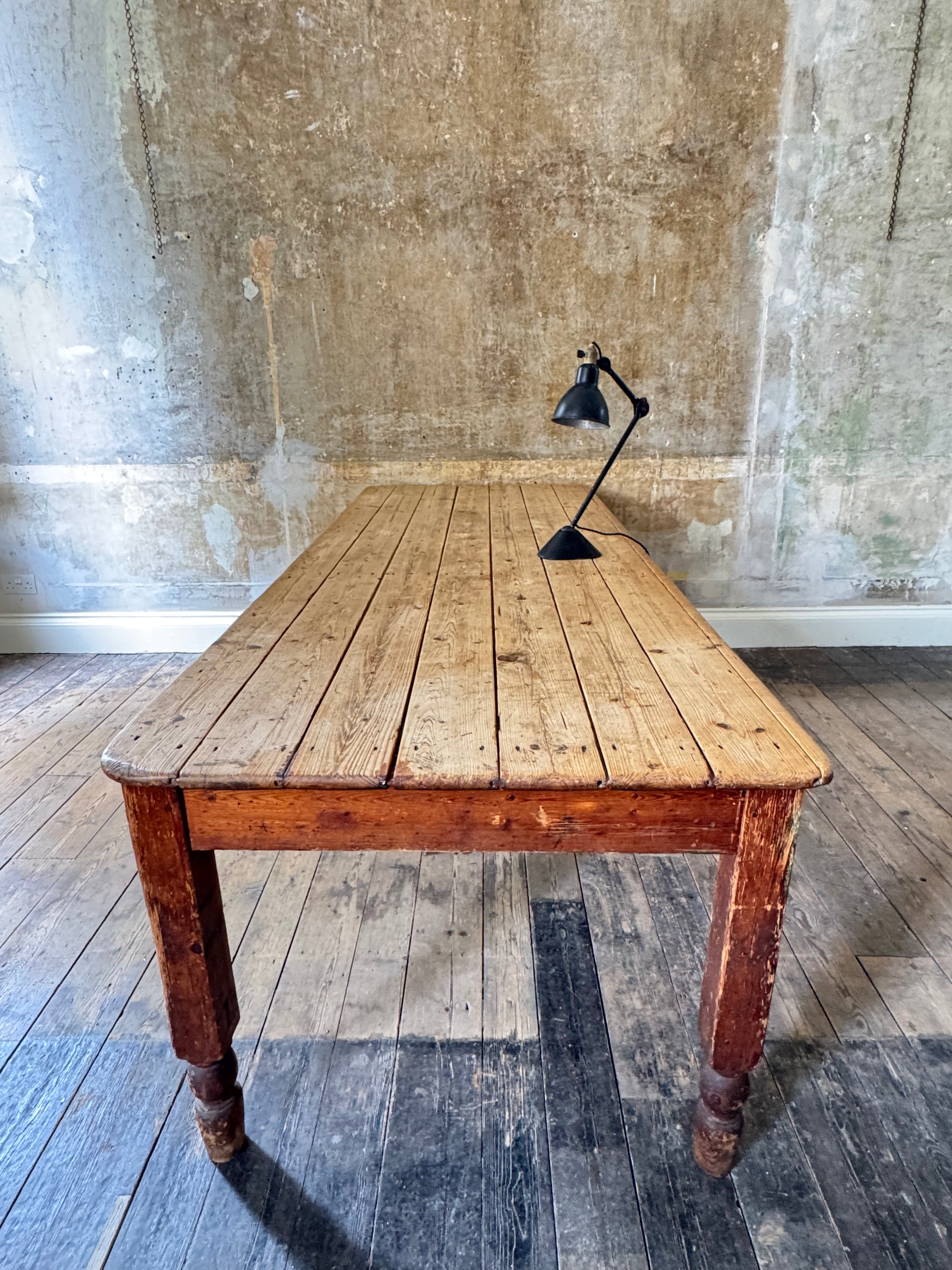 A 19th Century Scottish Pine Kitchen Table