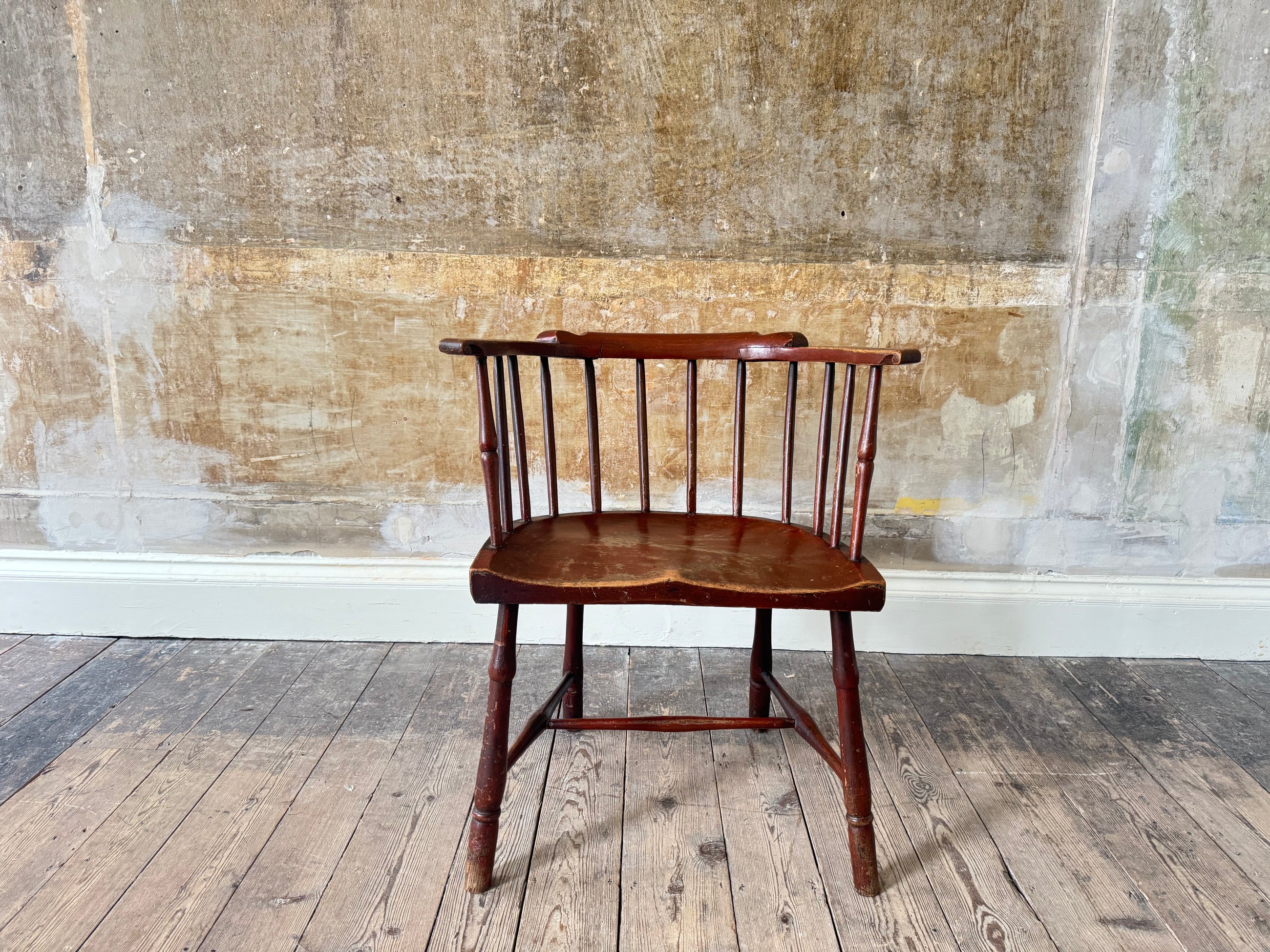 A George III Low Back Windsor Armchair